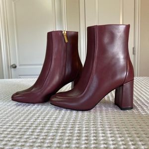 JCrew Square-toe Leather Boots